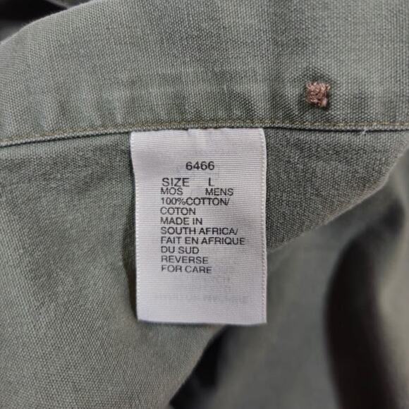 Woolrich VTG Mens Button Down Shirt Size Large Green Hunting Outdoors Workwear - Picture 4 of 12